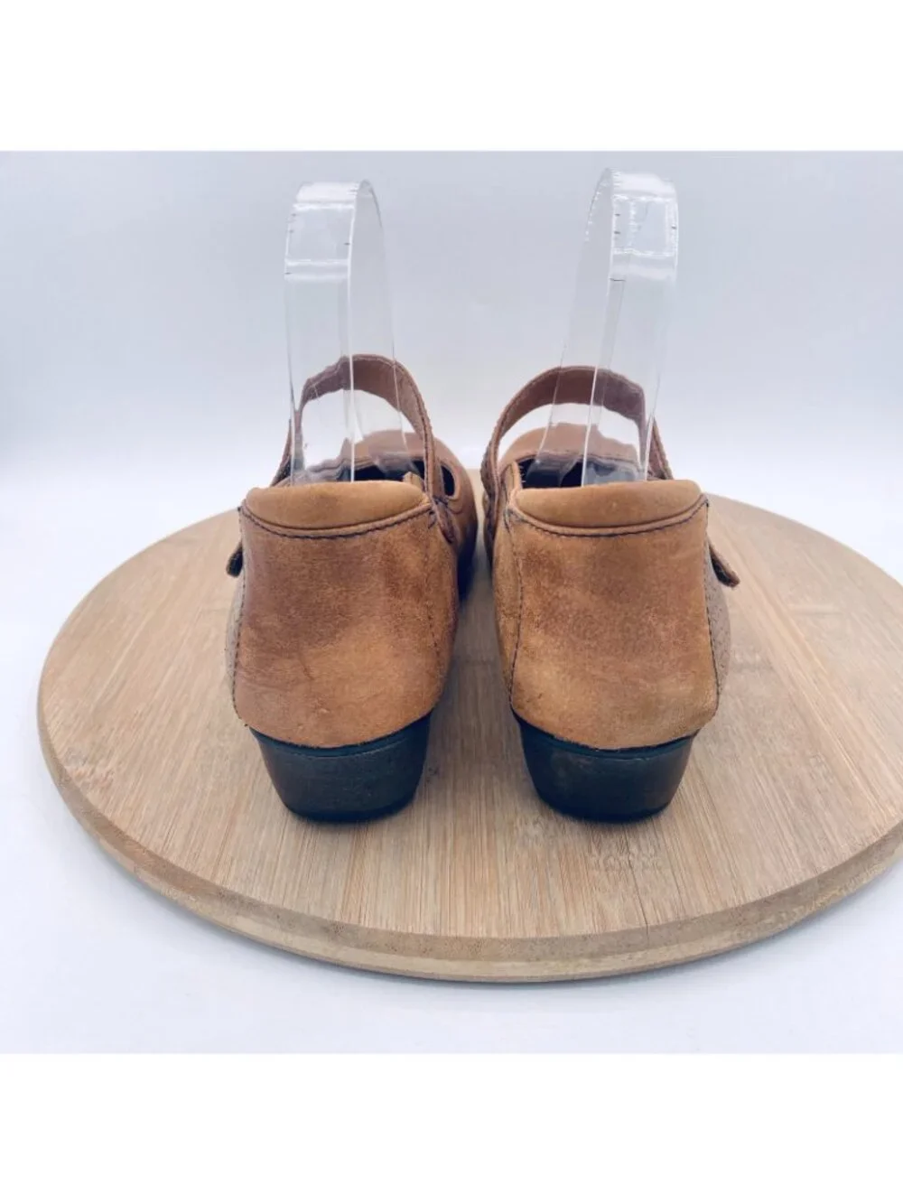 Taos Shoes Womens 9 40 Brown Leather Comfort Mary Jane Mambo Heels